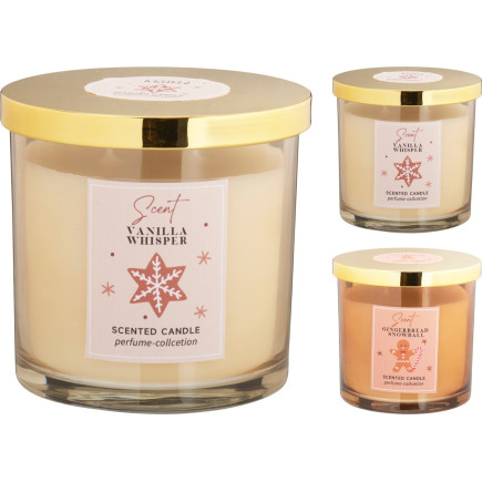 Doftljus Gingerbread Snowball Glasburk 10 cm