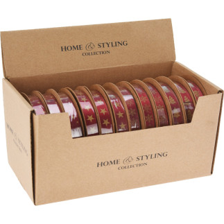 Band Textil Rött Jul 8 meter