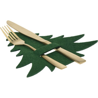 Bestickkuvert Julgran Grön Filt 4-pack