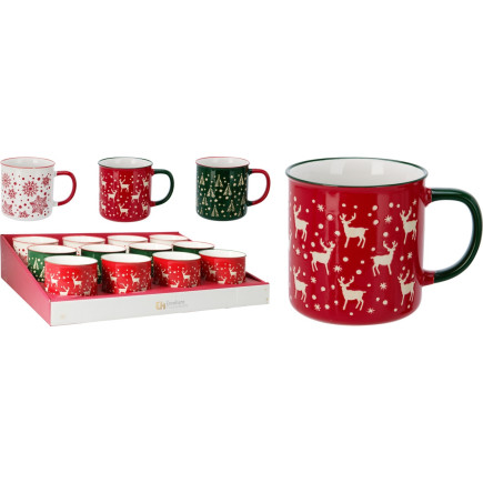 Mugg Julmugg Grön Granar 54 cl