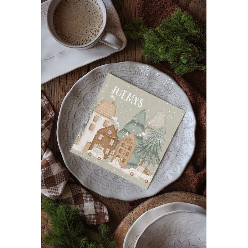 Majas Cottage Servetter Julmys 20-pack