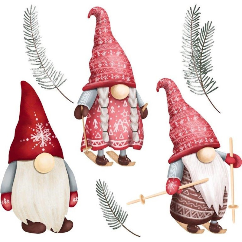 Kaffeservetter Julvätte familj 20-pack