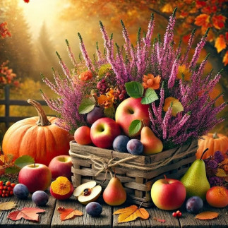 Servetter Skördekorg Ljung 20-pack