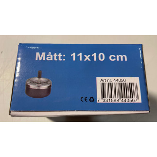 Askfat snurr metall 11x10cm askkopp