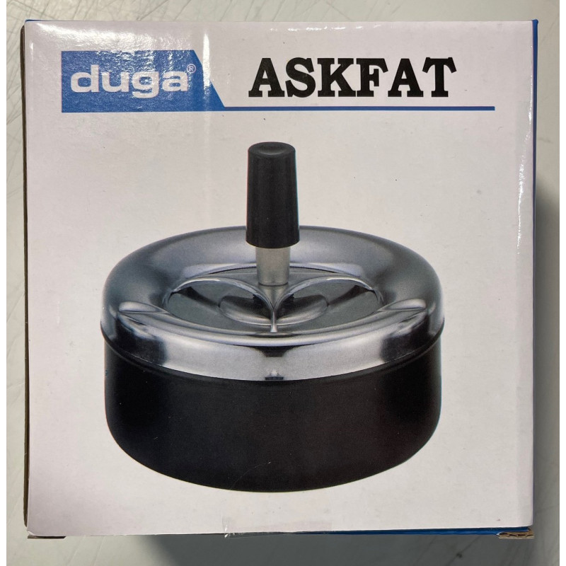 Askfat snurr metall 11x10cm askkopp