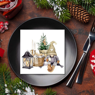 Servetter Hemtrevlig Jul 33x33 cm 20-pack