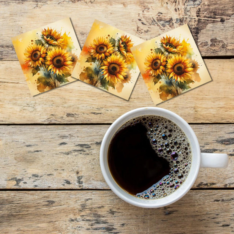 Kaffeservetter Solros Beige 20-pack