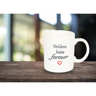 Mugg Världens bästa farmor