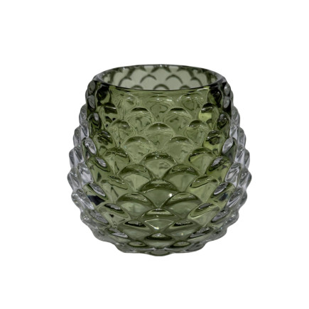 Ljuskopp Glas Grön 6,5 cm