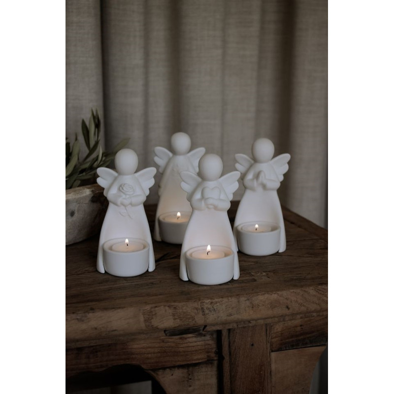 Majas Cottage Ängel Ljushållare Tack Gåvobox 