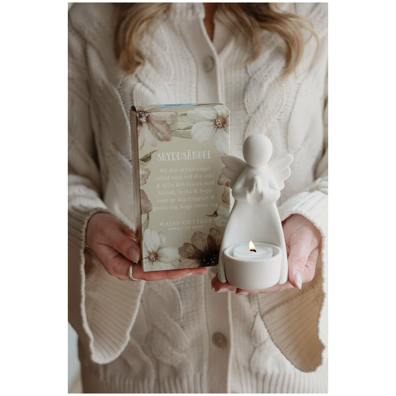 Majas Cottage Ängel Ljushållare Skyddsängel Gåvobox 