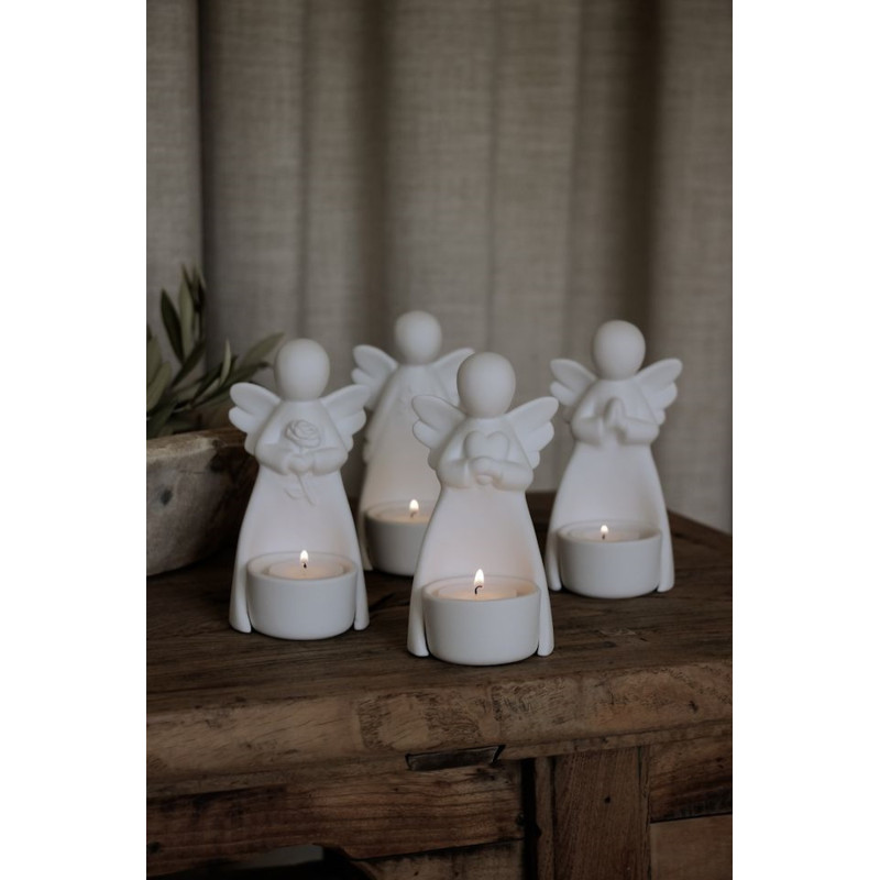 Majas Cottage Ängel Ljushållare Vänskap Gåvobox 