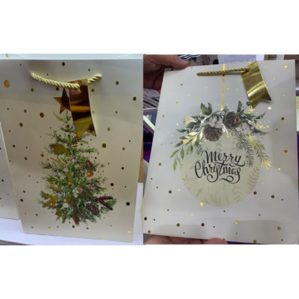 Presentpåse Jul 2-pack 18x23 cm