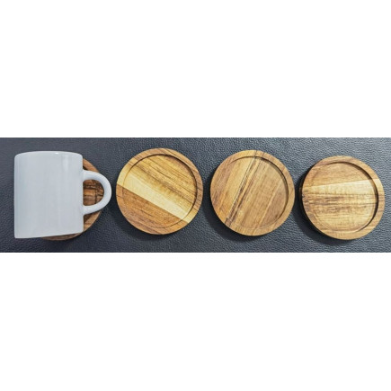 Glöggmugg Set 4-pack med underlägg 