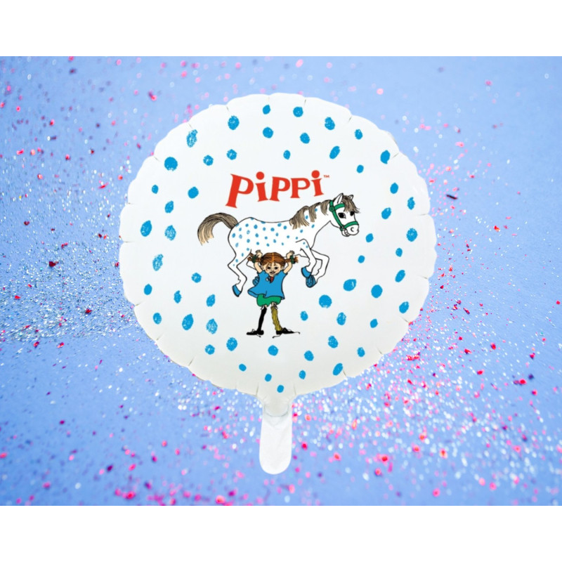 Ballong Pippi Långstrump Rund Folie Ballong Pippi Långstrump Rund Folie