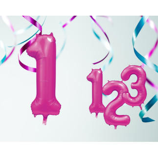 Ballong Siffra 1 Rosa 86 cm Ballong Siffra 1 Rosa 86 cm
