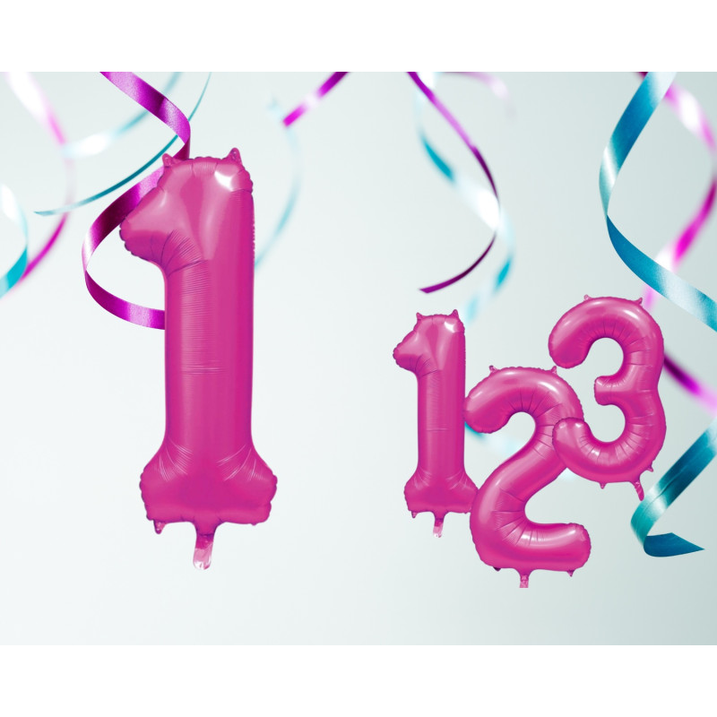 Ballong Siffra 1 Rosa 86 cm Ballong Siffra 1 Rosa 86 cm