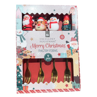 Gafflar Jul Fika Uppläggning 4-pack