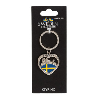 Nyckelring Souvenir Hjärta Stadssiluett