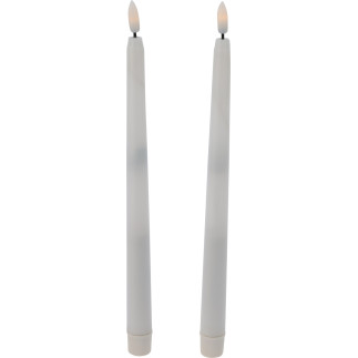 Ljus 2-pack LED Vita 27 cm