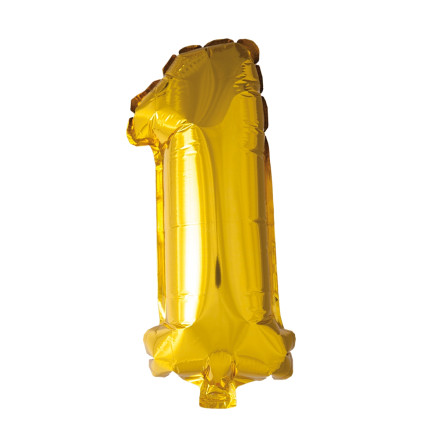 Ballong Siffra 1 Guld 86 cm