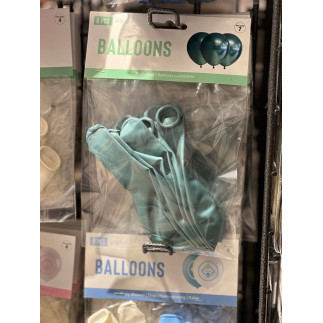 Ballong Blank Grön Spegelballong 6-pack 30 cm Latex
