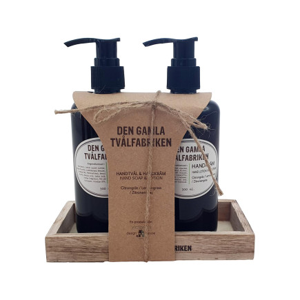 Presentset Handtvål/handkräm Citrongräs 300 ml