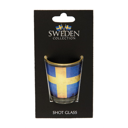 Shotglas Flagga Sverige