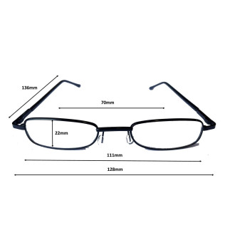 Duga Läsglasögon 3.0 med fodral svart