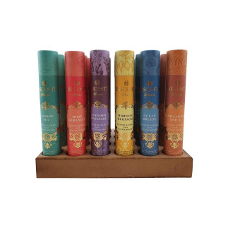 Rökelse med 6 hållare + 180-pack pinnar