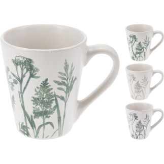 Mugg Blommor Blad Grön