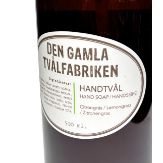 Tvål med pump citrongräs lemongrass 500 ml Tvål med pump citrongräs lemongrass 500 ml