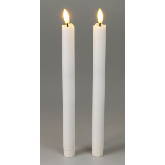 Ljus 2-pack LED Vita 25 cm Ljus 2-pack LED Vita 25 cm