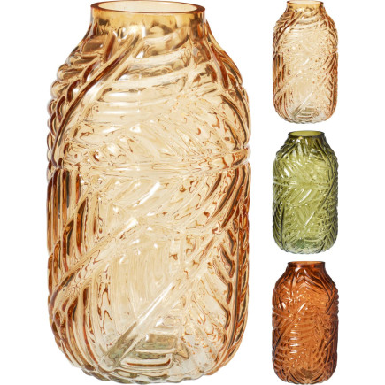 Vas Grön Glas 21 cm