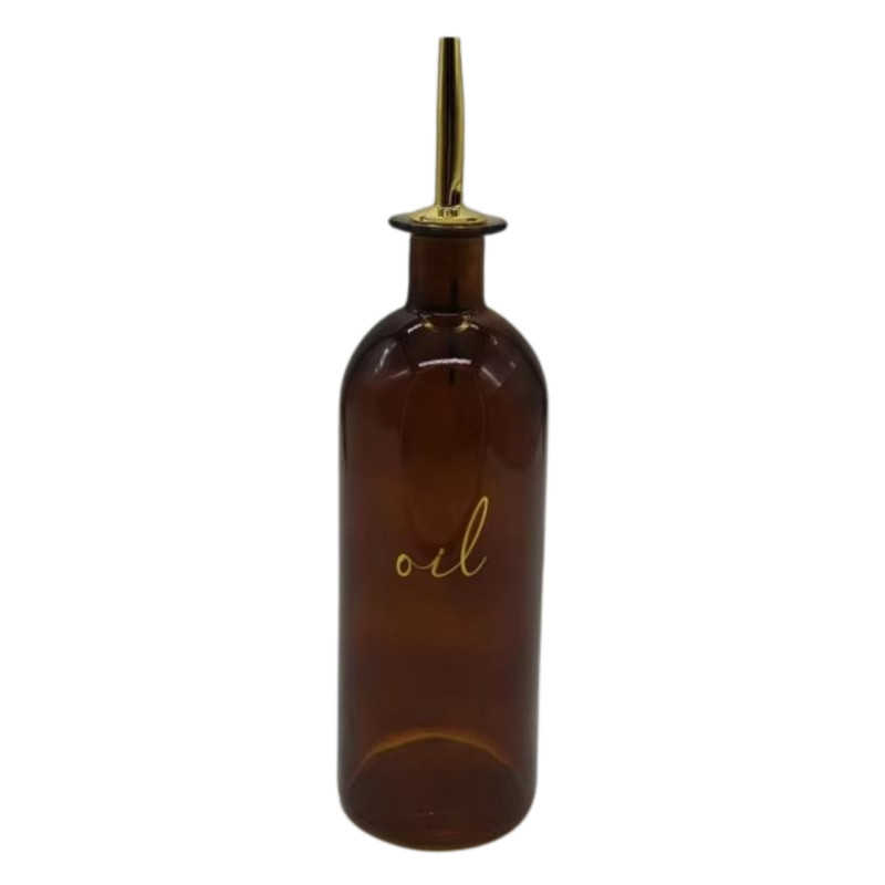 Flaska Glas Olja Pipkork Brun 500 ml