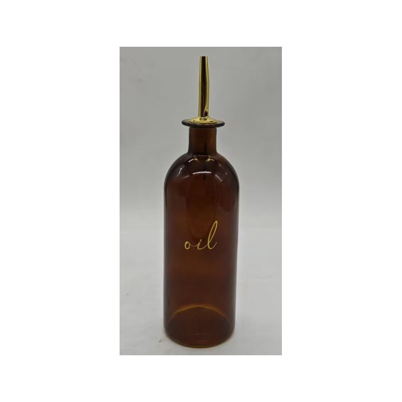 Flaska Glas Olja Pipkork Brun 500 ml