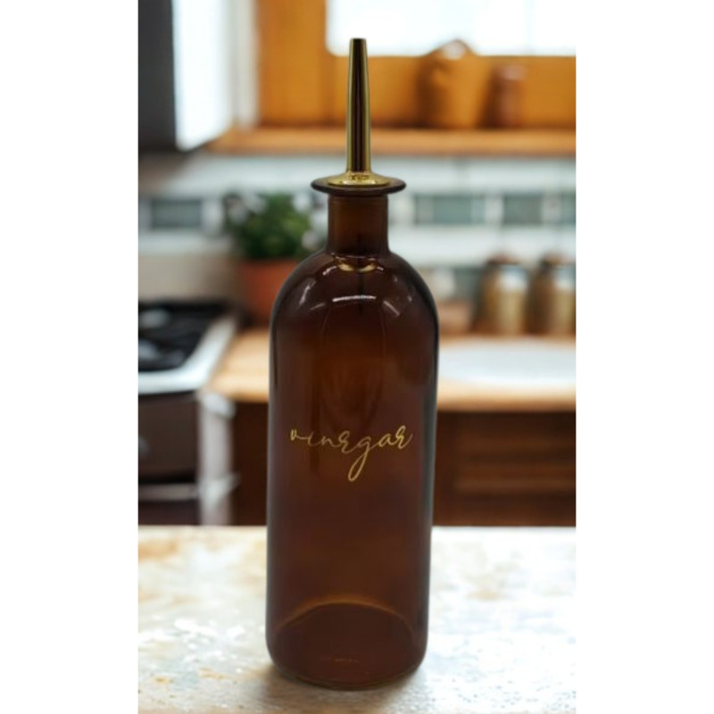 Flaska Glas Vinäger Pipkork Brun 500 ml