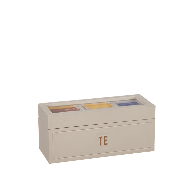 Telåda Teburk Tebox Trälåda Sandfärgad 22 cm Telåda Teburk Tebox Trälåda Sandfärgad 22 cm