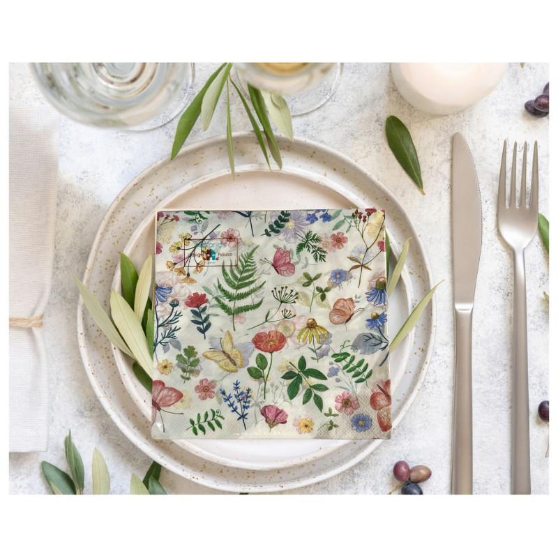 Servett Blommor 20-pack Servett Blommor 20-pack