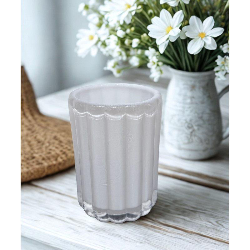 Ljushållare Glas Vit 12 cm