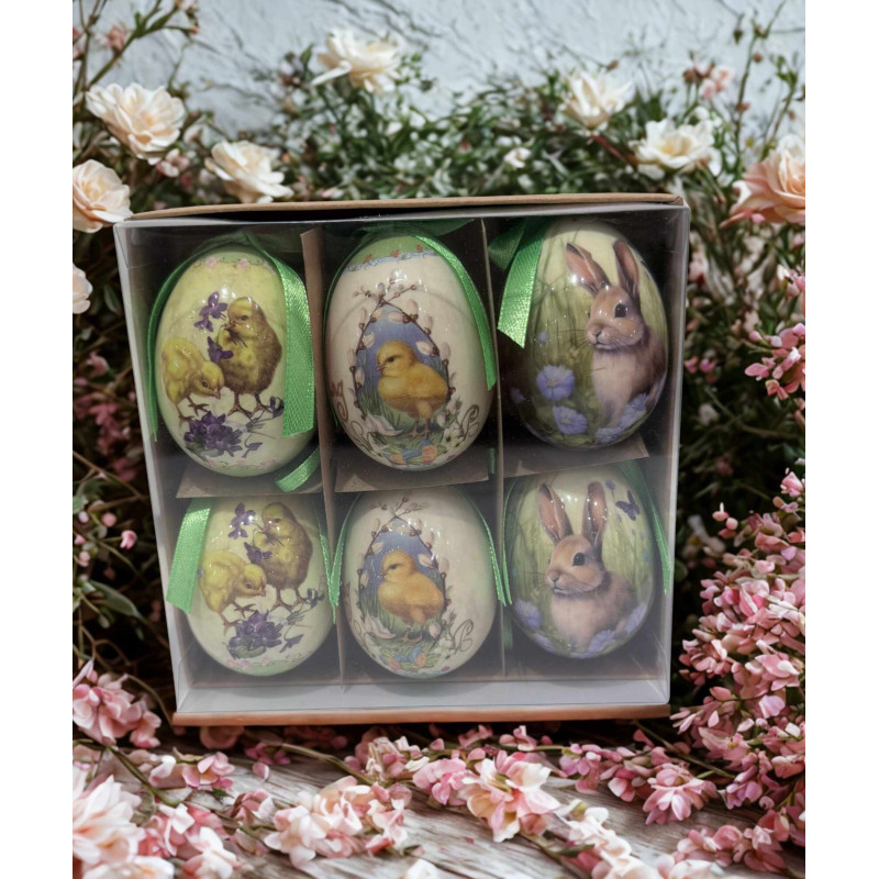 Påskägg 6-pack 6 cm