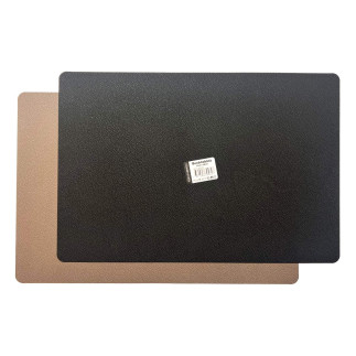 Underlägg Läderlook Brun/Svart 4-pack