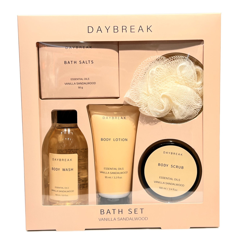 SPA Set Vanilla Sandalwood Peoni Bergamot Coconut Mint Presentförpackning