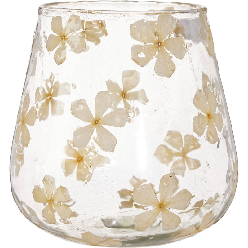 Ljushållare Blommor Beige 15 cm