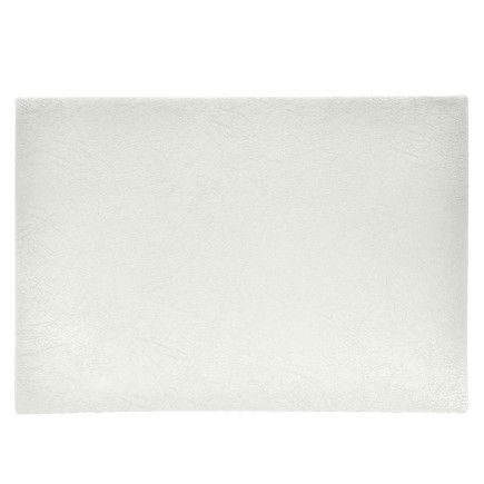 Underlägg Läderlook vitt 43x30 cm 4-pack