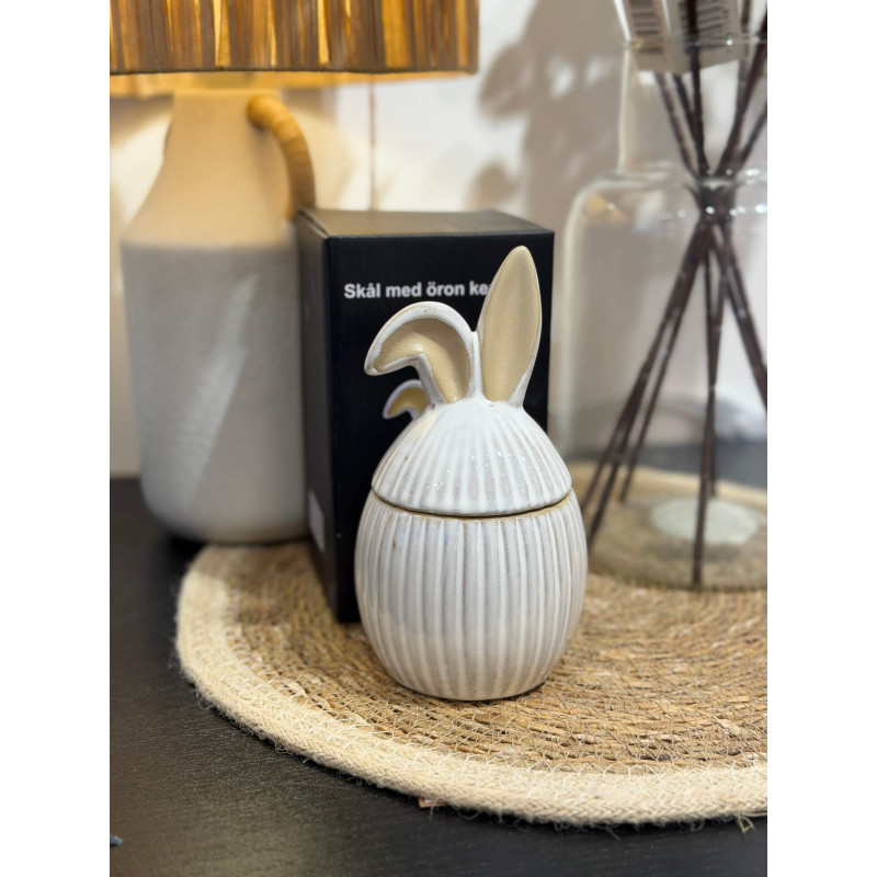 Kanin Ägg Godiskanin Godisskål Vit Porslin 16 cm Kanin Ägg Godiskanin Godisskål Vit Porslin 16 cm