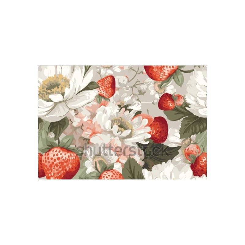 Underlägg Kork Jordgubbar 43x30 cm 4-pack Underlägg Kork Jordgubbar 43x30 cm 4-pack