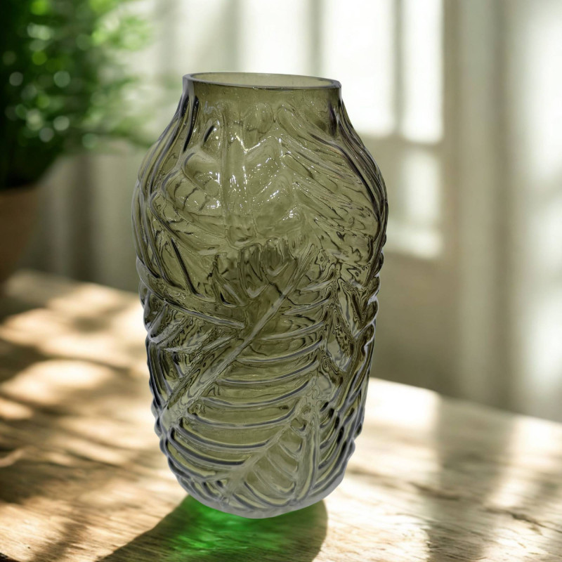 Vas Grön Glas 21 cm Vas Grön Glas 21 cm