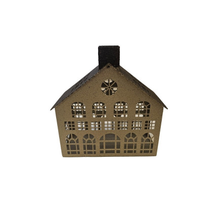 Lykta Hus Gråbeige 26 cm