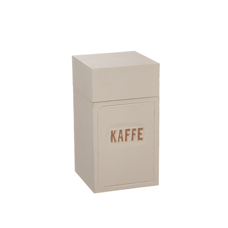 Kaffeburk Sandfärgad Trä 18 cm